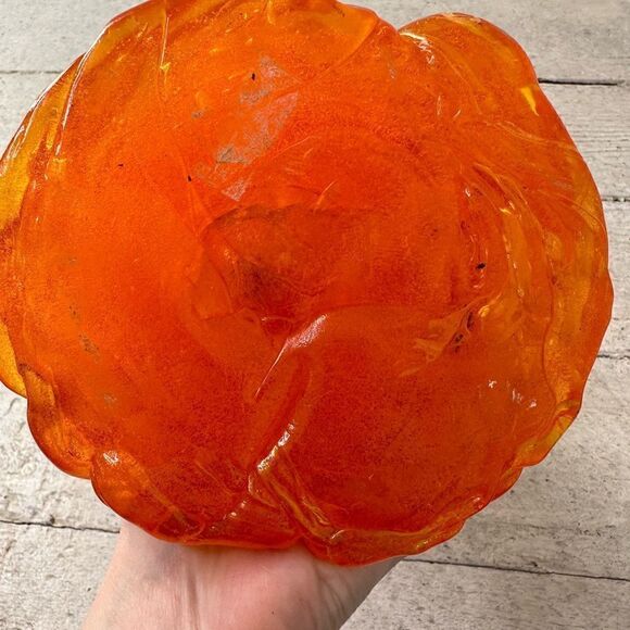 Vintage MCM Acrylic Abstract Form Candle Holder - Picture 4 of 9